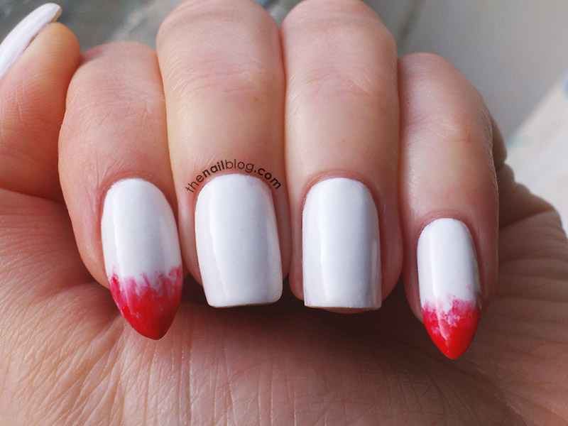 Vampire fangs nail art